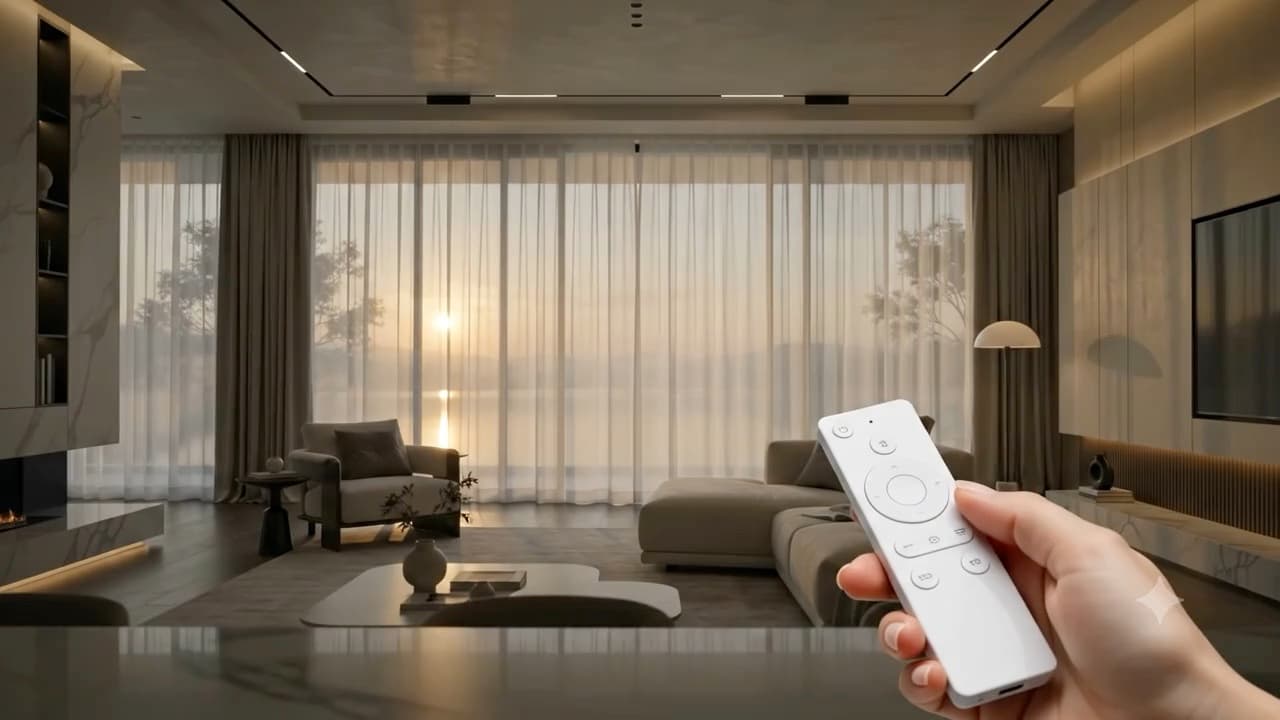 Smart curtains. Effortless ambiance.